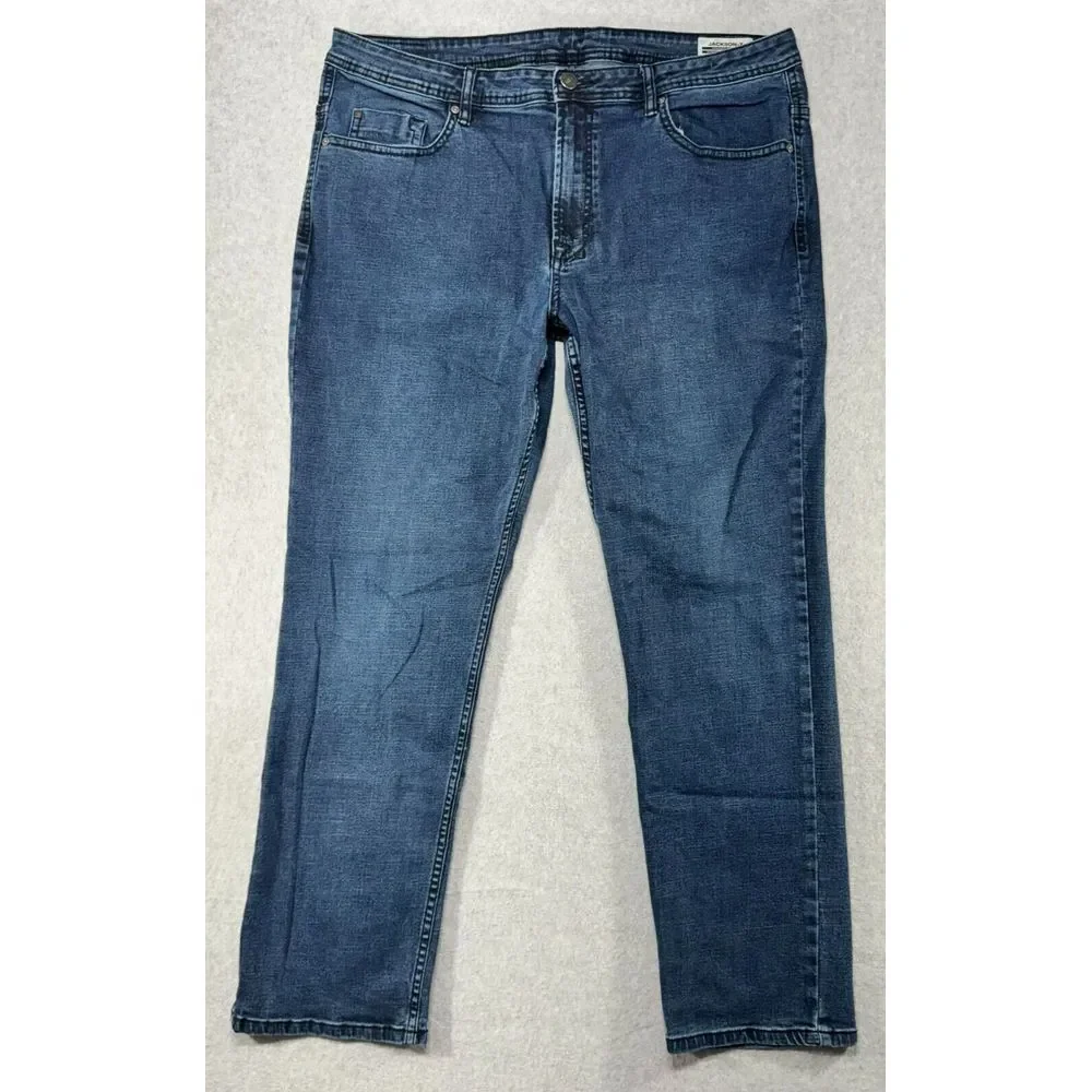Buffalo Jeans Mens 38x30* Jackson X Blue Straight Stretch Denim American Comfort